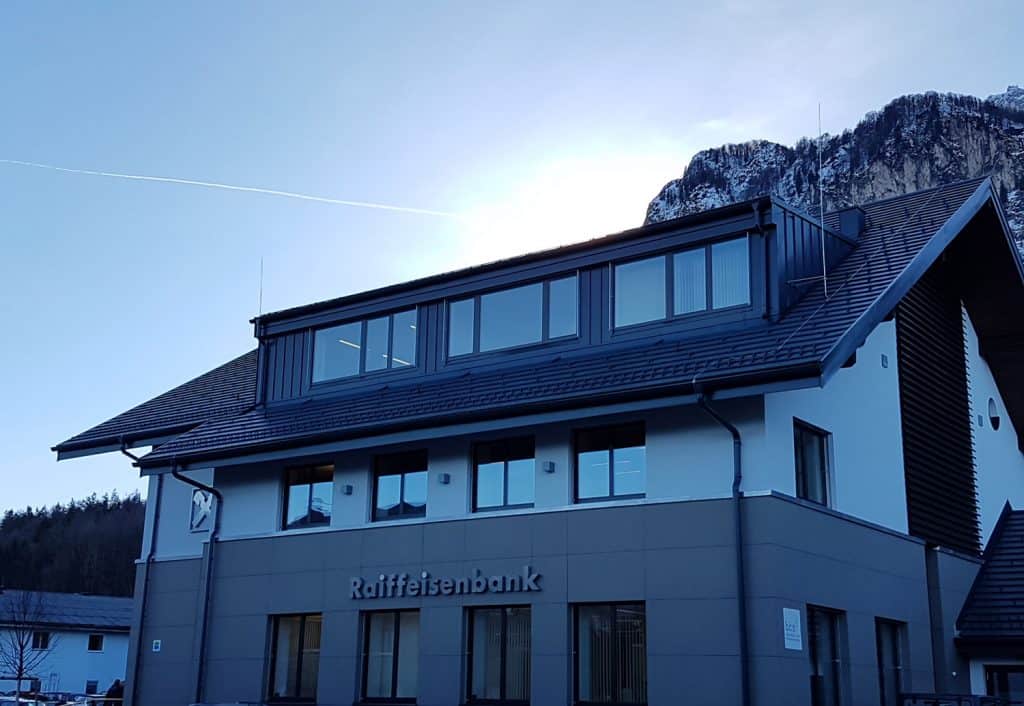 Dachpower Grödig Salzburg, Referenzen, Raiffeisenbank Grödig 2017